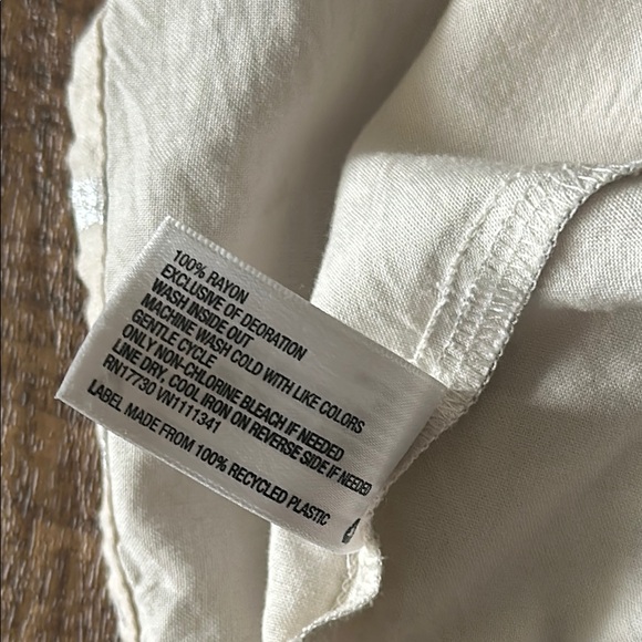 Mossimo Supply Co.  Maxi Dress ivory with metallic Silver Size Small - Picture 10 of 12